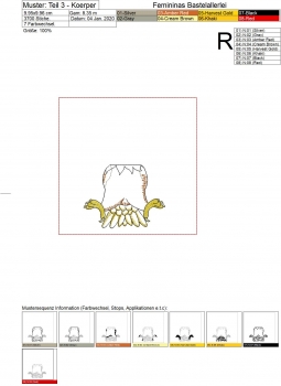 Preview: 3D-Applikation "Adler" (10x10)